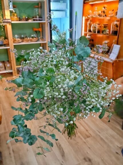 Ramo Eucalipto, Paniculata y Limonium Rosa Fresco