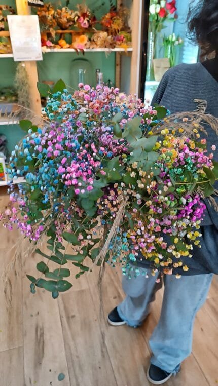Ramo Paniculata Arcoiris, Eucalipto y Espiga