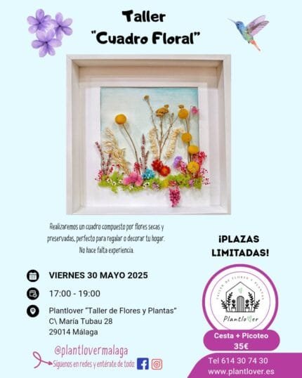 Taller Cuadro Floral