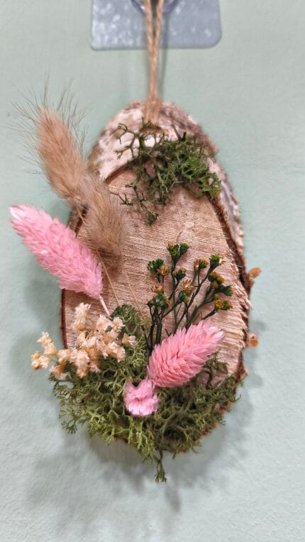 Medallón Madera Flor Preservada