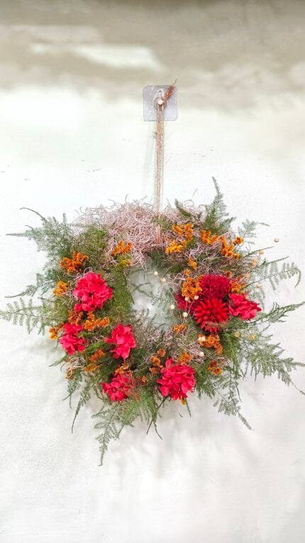 Corona Flor Preservada Festiva